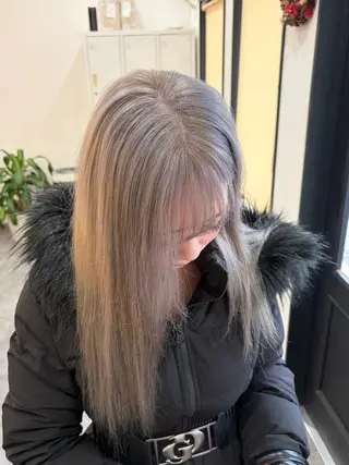 ロング カラー ヘアアレンジ hair terrace M所属・郡山/透明感カラー /馬場アンドレアのヘアスタイル