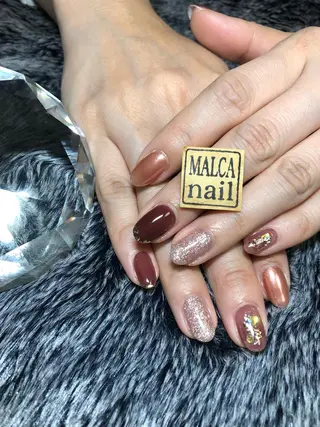 ショート カラー パーマ ヘアアレンジ キッズ ネイル マツエク・マツパ MALCAnail(マルカネイル)所属・荒木 莉奈のネイルデザイン