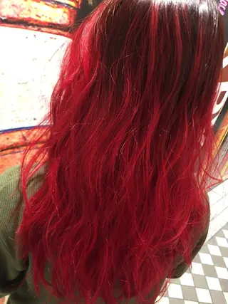 ロング カラー ヘアアレンジ Ma ruのヘアスタイル