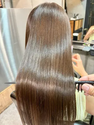 セミロング ショートボブ縮毛矯正 髪質改善のプロ山道潤のヘアスタイル