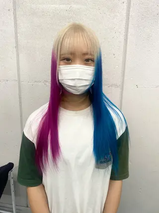 ロング カラー qulim所属・前橋 姫奈のヘアスタイル