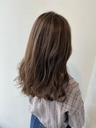 ロング カラー ヘアアレンジ 【艶髪×韓国風】 毛流れ職人 RYOのヘアスタイル