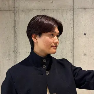 ショート カラー メンズ 🍎ダブルカラー/ ショートボブ🍎リオのヘアスタイル