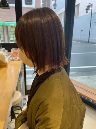 ミディアム カラー/レイヤー/ 髪質改善/PAAQのヘアスタイル