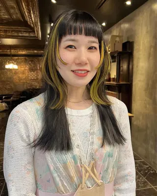 ロング カラー haco＋所属・圧倒的デザイン力 店長🎨RENAのヘアスタイル