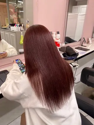 ロング カラー みう/仙台/暖色/ 艶髪/顔周りカット/のヘアスタイル