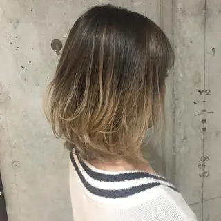 ミディアム カラー MOOD,所属・開發 智也のヘアスタイル