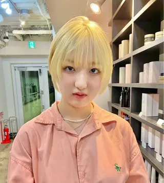 ショート カラー 🎀Maho🎀ボブ × 髪質改善のヘアスタイル