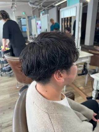 ショート パーマ メンズ メンズカット/パーマ ⚡️ひりゅう⚡️のヘアスタイル