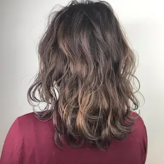セミロング カラー Lien 深井店のヘアスタイル
