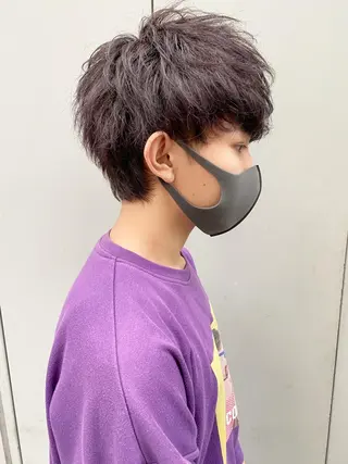 カラー パーマ メンズ 【渋谷メンズ特化】 🔥BLUCK🔥のヘアスタイル