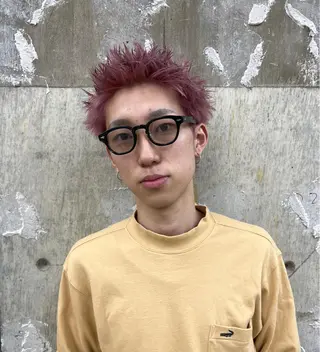 ショート カラー メンズ BOTANIUM by Rr SALON 【ボタニウムバイアー ルサロン】所属・レイヤーカット/艶髪 /ストレート/リクトのヘアスタイル