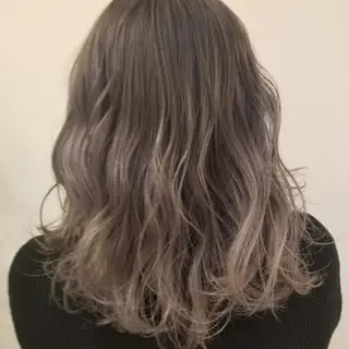 ミディアム カラー シールエクステ♦️ レイヤー♦️福田晃大のヘアスタイル