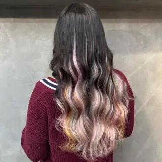 ロング CS made by SHACHU栄店所属・❤️‍🔥シールエク ＋カラー京❤️‍🔥のヘアスタイル