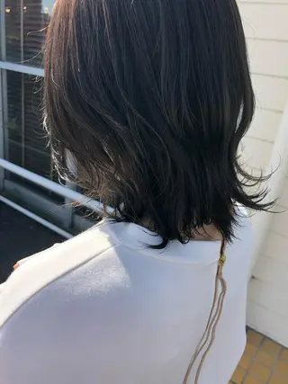 ミディアム カラー パーマ ヘアアレンジ ❣️倉敷❣️美髪 カラー能登一成のヘアスタイル