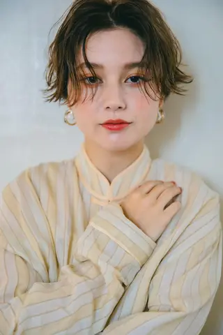 ショート ヘアアレンジ カラー パーマ 🎊LUZ🎊_公 式_🩵髪質改善🩵のヘアスタイル