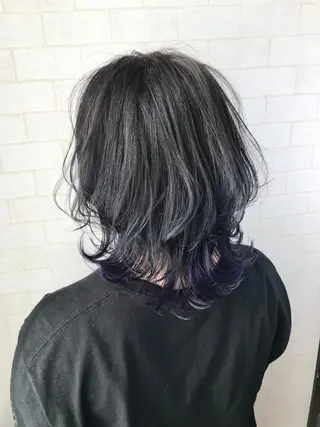 ミディアム カラー 神野 雅樹のヘアスタイル