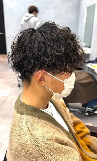 ショート パーマ メンズ 🦩パーマン🦩佐藤 航太のヘアスタイル