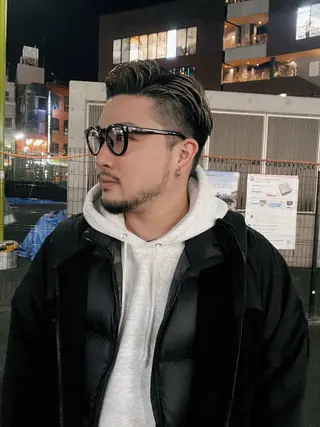 ショート カラー メンズ mina 🐈‍⬛ ラフな似合わせヘアのヘアスタイル