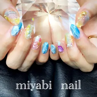 ネイル miyabi nail 桂川駅近くのネイルデザイン