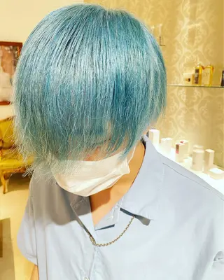 ショート カラー メンズ カラースペシャリスト ・齊藤 羽瑠輝のヘアスタイル