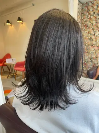 ミディアム 【azure横浜】 🧸misaki🌸のヘアスタイル