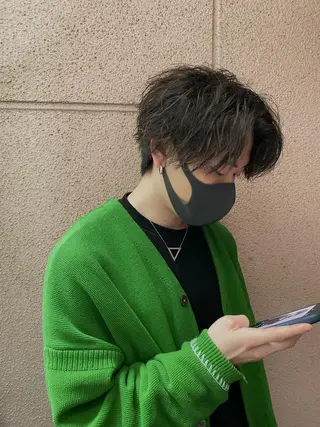 メンズ センターパート ／植田のヘアスタイル