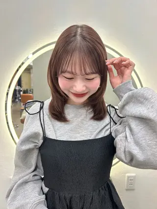 セミロング 🌸透明感/レイヤー / 栗林 彩🌸のヘアスタイル