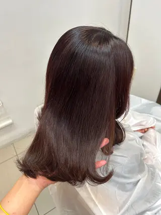 ミディアム カラー 阪田 真奈未のヘアスタイル