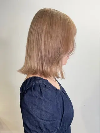 ミディアム カラー ヘアアレンジ maoブリーチ無し 似合わせカラーのヘアスタイル