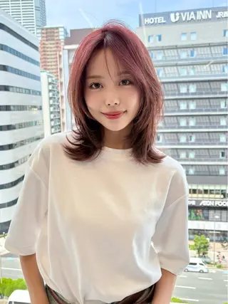 ミディアム ショート白髪染め無料 ／河瀬謙介のヘアスタイル