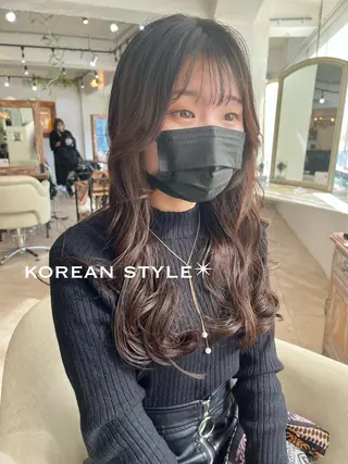 セミロング 本場の韓国ヘア 🇰🇷チ・ヨンジュのヘアスタイル