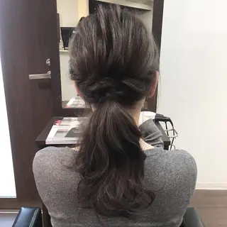 ヘアアレンジ 《放出》Forte マネージャー山根英明のヘアスタイル