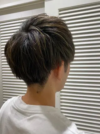 ショート カラー メンズ kawabe maikoのヘアスタイル