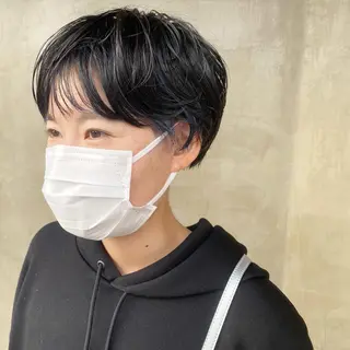 ショート パーマ 柔らかカラー🥛 mayucoのヘアスタイル