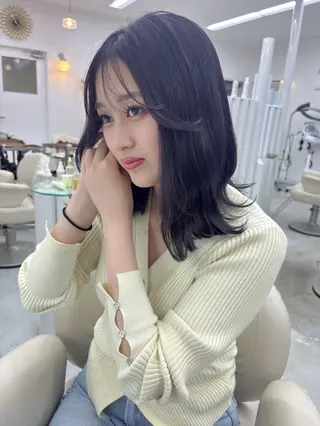 ミディアム YUIMARL岡山店 HONOKAのヘアスタイル