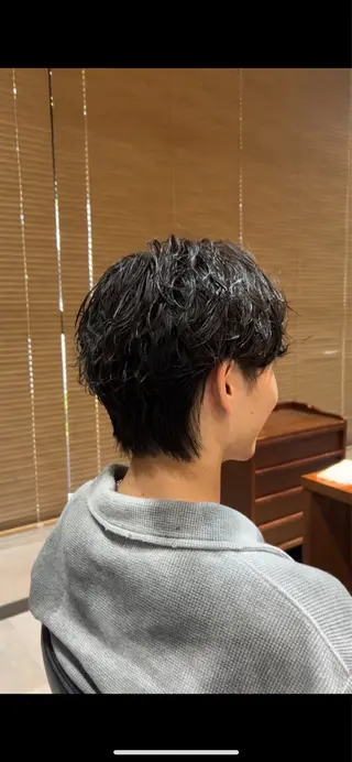 カラー メンズ LATTE 前橋所属・蜂須賀 輝のヘアスタイル