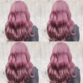 ロング カラー ヘアアレンジ メンズ キッズ 💟Chloe原宿店 🩶ハイトーンのヘアスタイル