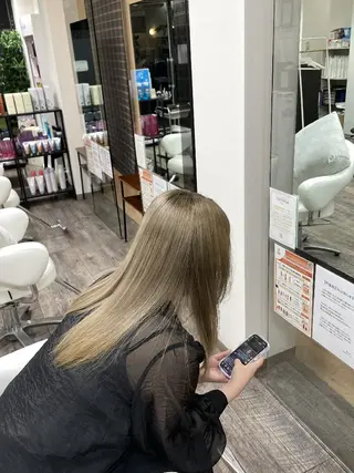 ロング カラー 永井 直人のヘアスタイル