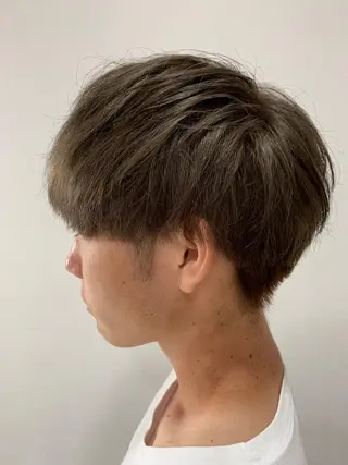 ショート カラー メンズ 脱白髪染め美容師 竹内涼乃のヘアスタイル