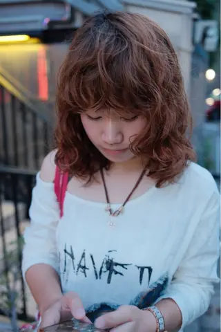 セミロング パーマ 【お洒落パーマ】 Elme　肥塚康汰郎のヘアスタイル