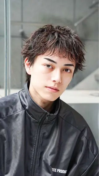 ショート パーマ メンズ カットモデル募集中 新潟万代/ 蒼太朗のヘアスタイル