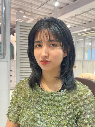 ミディアム 韓国ヘア 🎀華澄のヘアスタイル