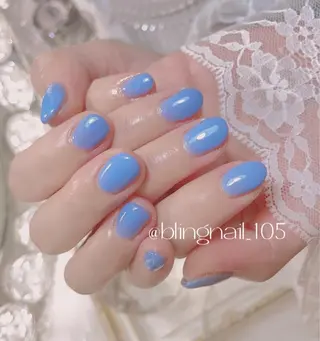 ネイル 23時まで❤︎韓国、 ワンホンネイルのネイルデザイン