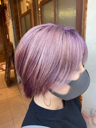 ショート カラー パーマ ヘアアレンジ メンズ キッズ ネイル マツエク・マツパ emu所属・🌈髪質改善・美髪矯 正・平野瀬乃🌈のヘアスタイル