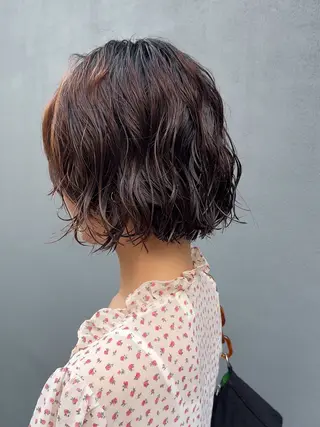 ショート パーマ Qin shaire salon 原宿所属・🌿パーマ/ボブ/ レイヤー/Mikiのヘアスタイル