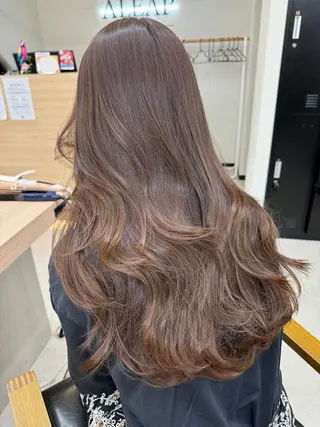 ロング カラー ALEAP owl 平野 宏樹のヘアスタイル