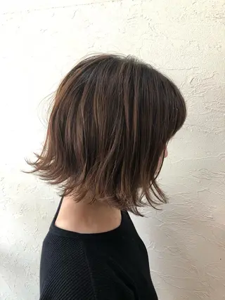 ミディアム カラー ENIF ヤマグチアツコのヘアスタイル