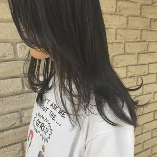 ミディアム カラー レイヤーカット BLend 渋谷のヘアスタイル