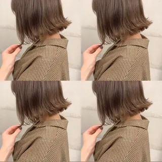 ショート カラー 透明感/オリーブ/ グレージュ/YUKAのヘアスタイル